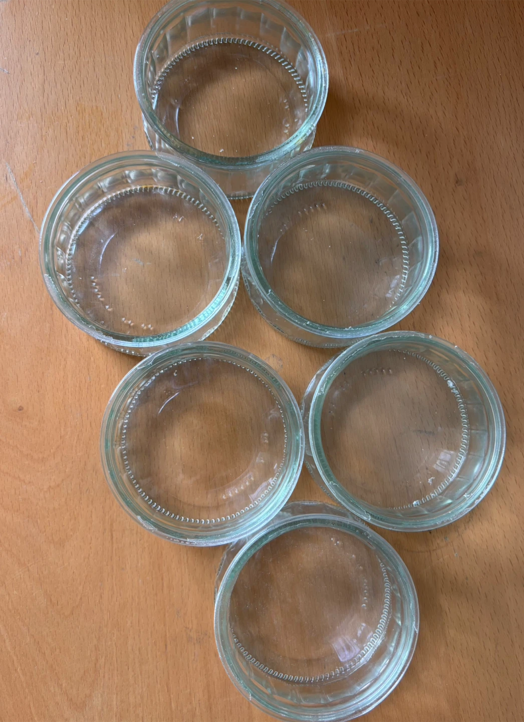Set of 6 Glass Ramekins/Jars
