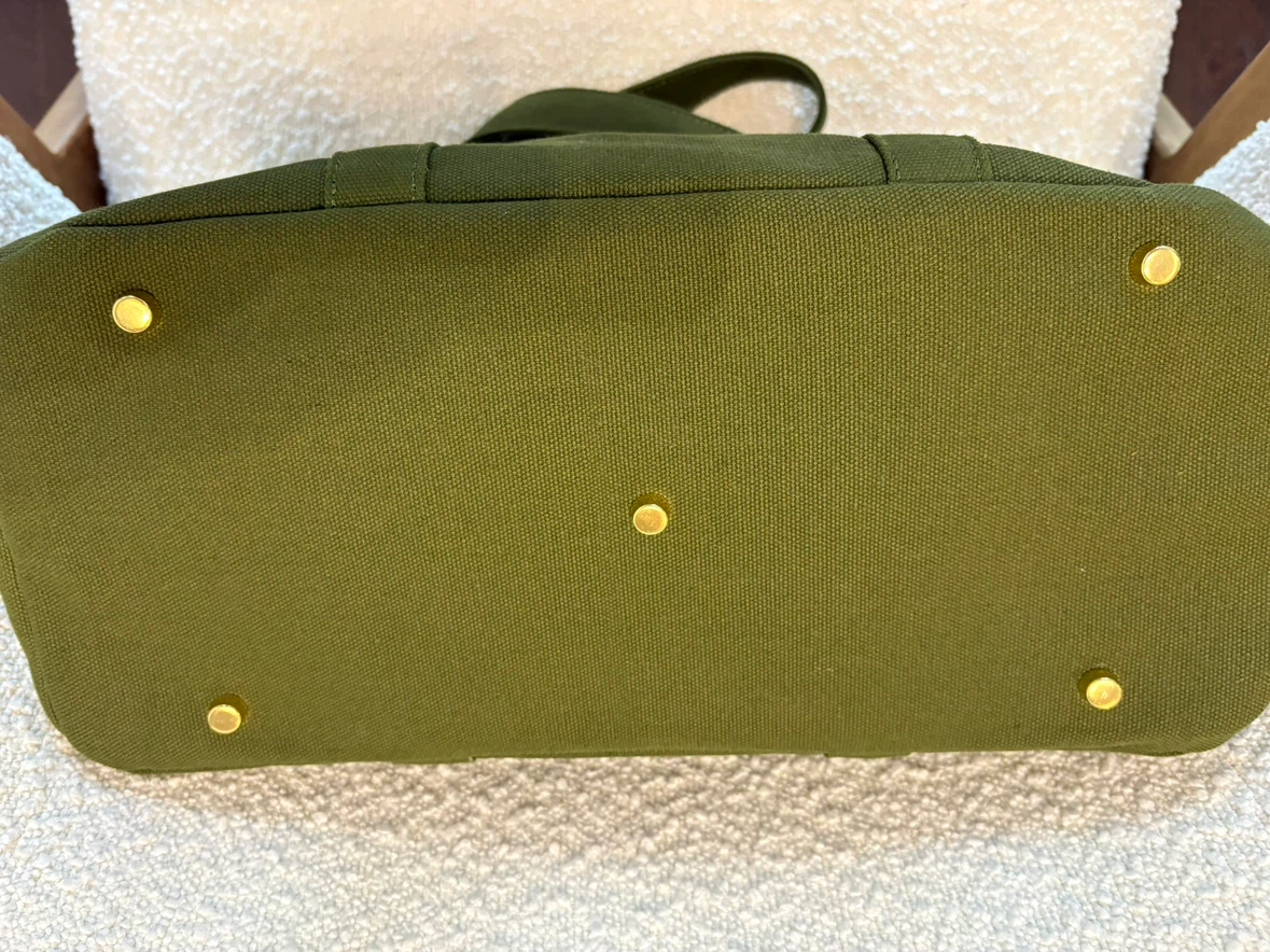 Brand new Olive Green BOATKIN Canvas Tote Bag - photo 5