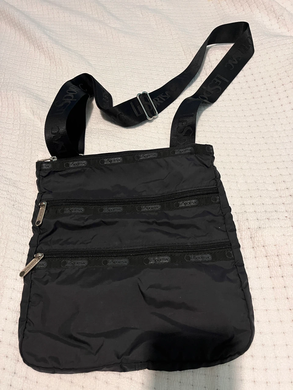 LeSportsac Black Nylon Crossbody Bag