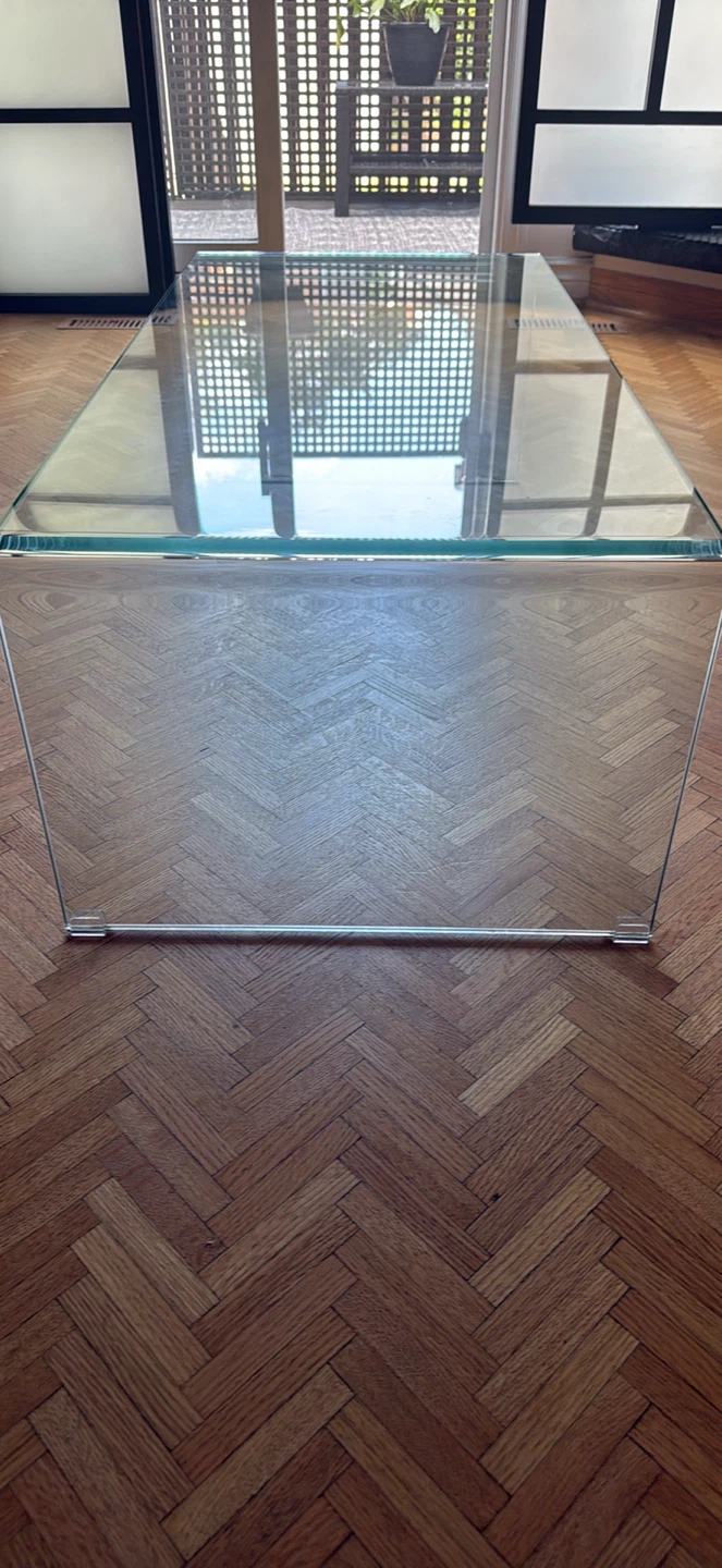 Waterfall glass coffee table - photo 2