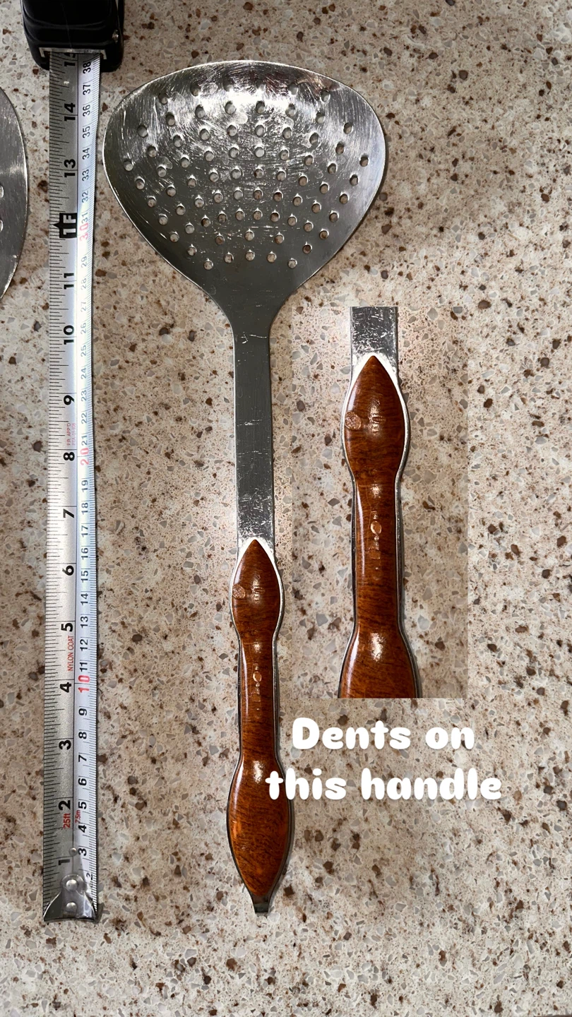 Kitchen Utensil Set with Plastic (Wood Look) Handles - photo 4
