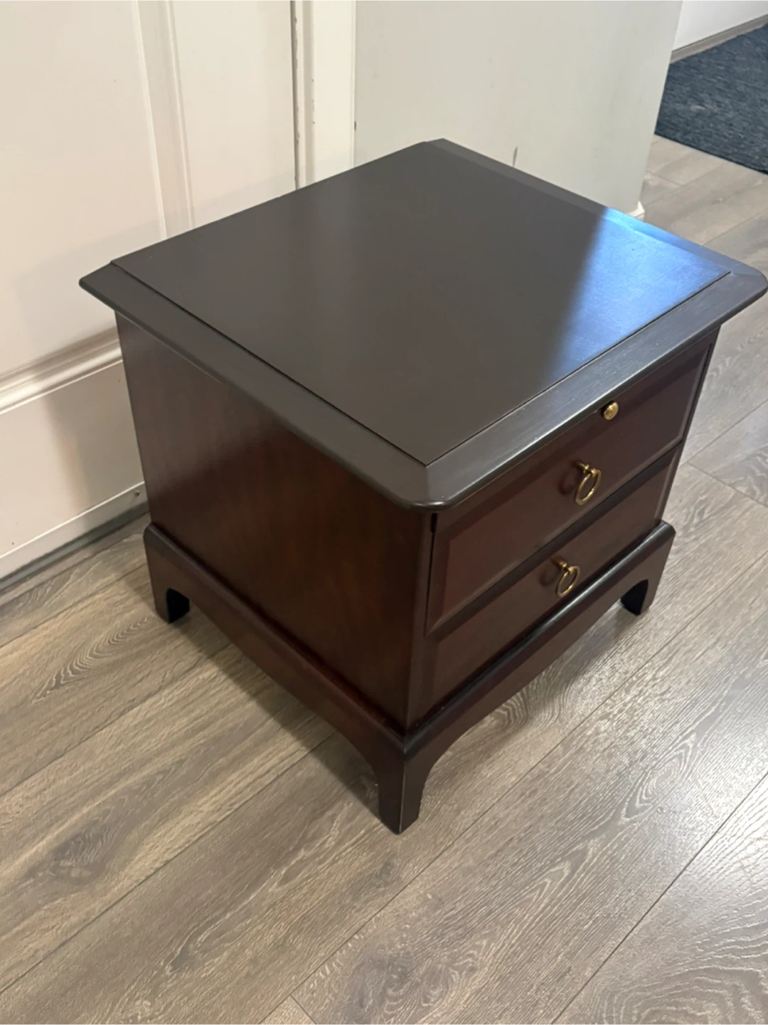 Dark Wood Nightstand - photo 4