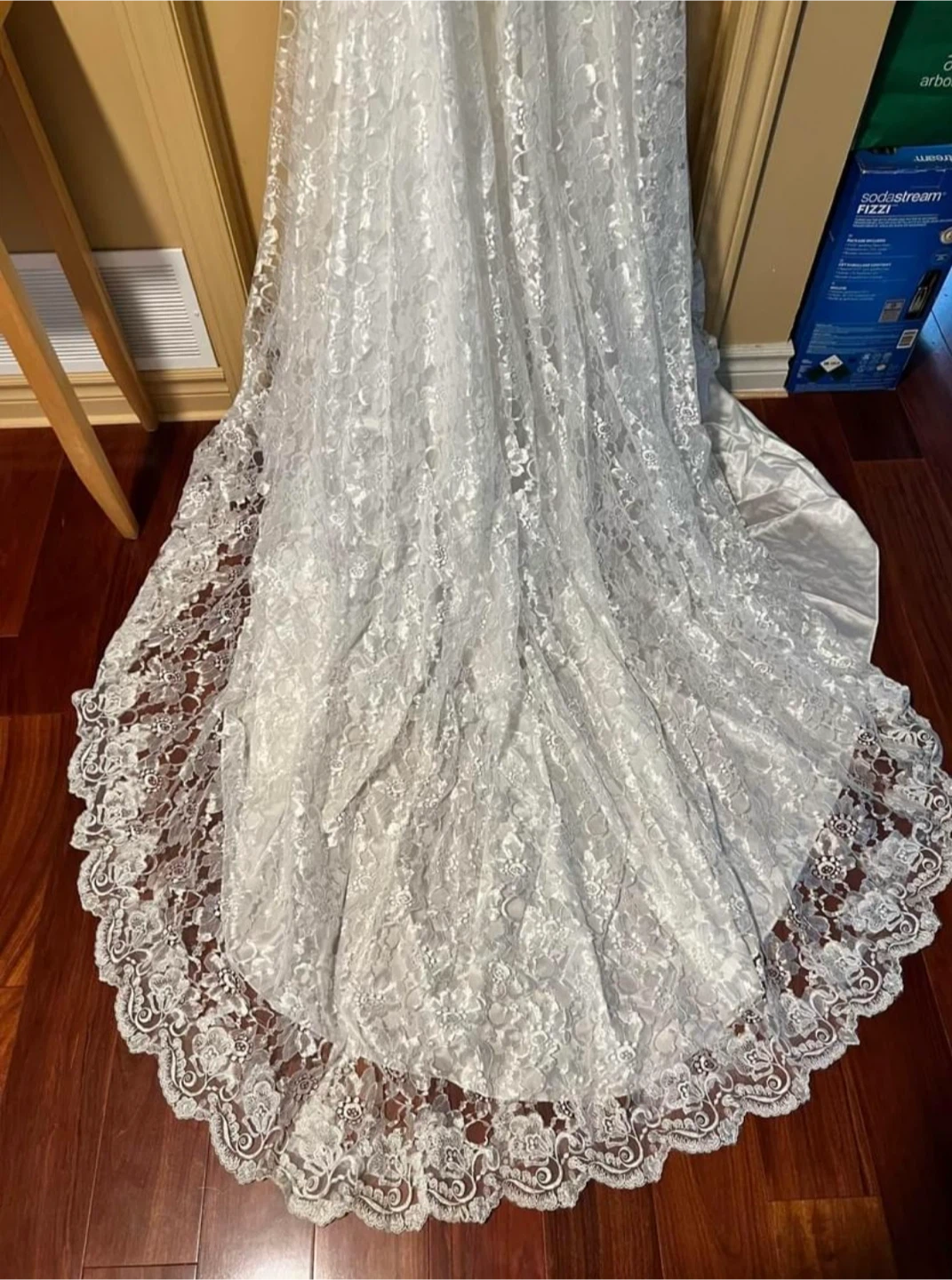White Lace Wedding Dress with Bolero Jacket - photo 5