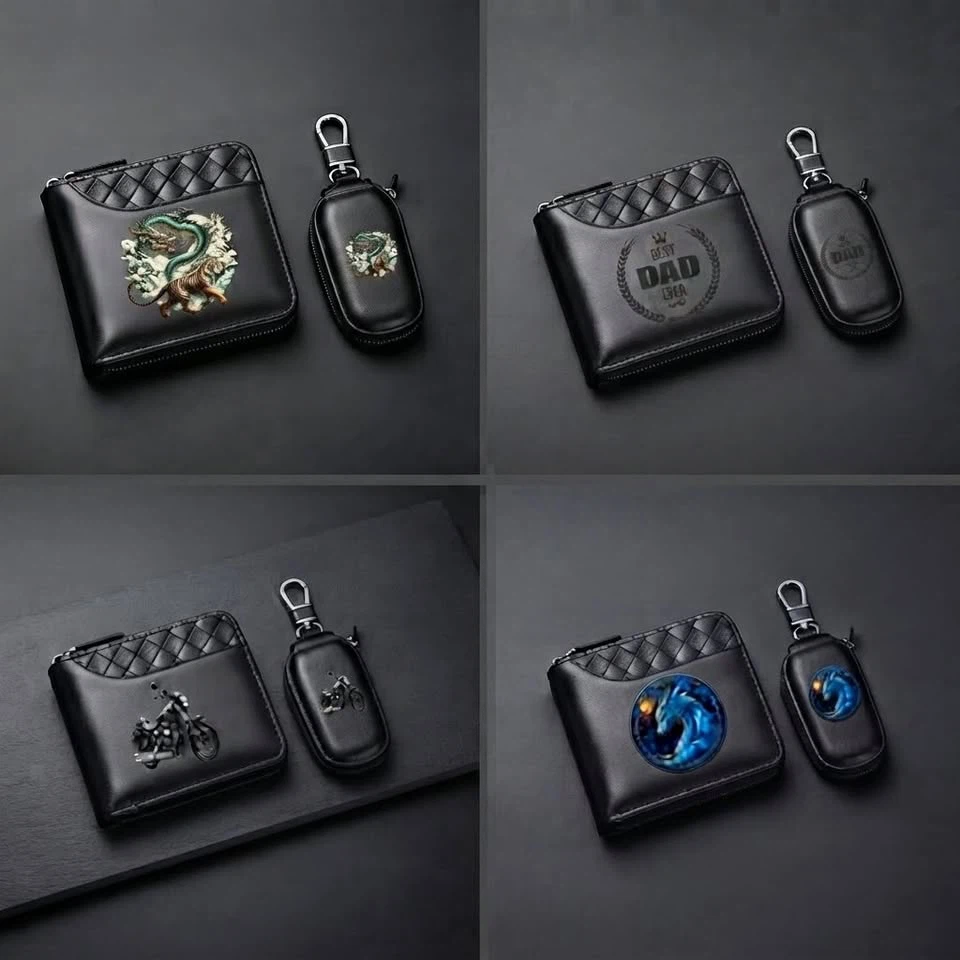2 Pcs Premium Car Key Holder & Wallet Set