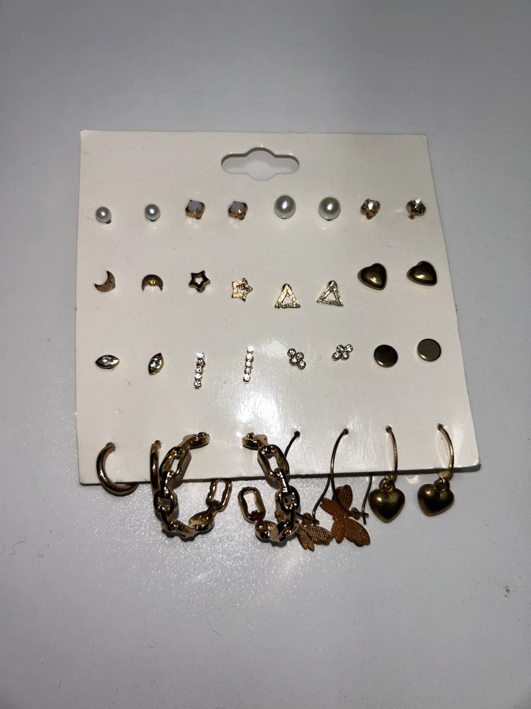 Assorted Gold Tone Earrings Set