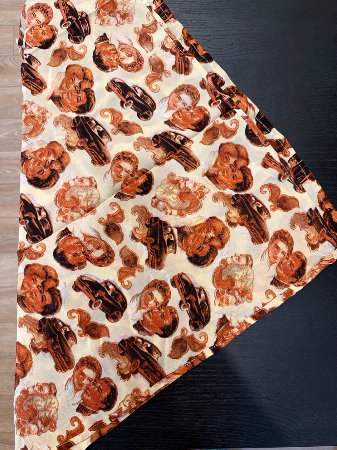 Vintage deadstock silk scarf
