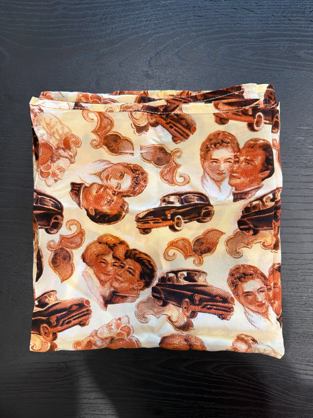 Vintage deadstock silk scarf - photo 2