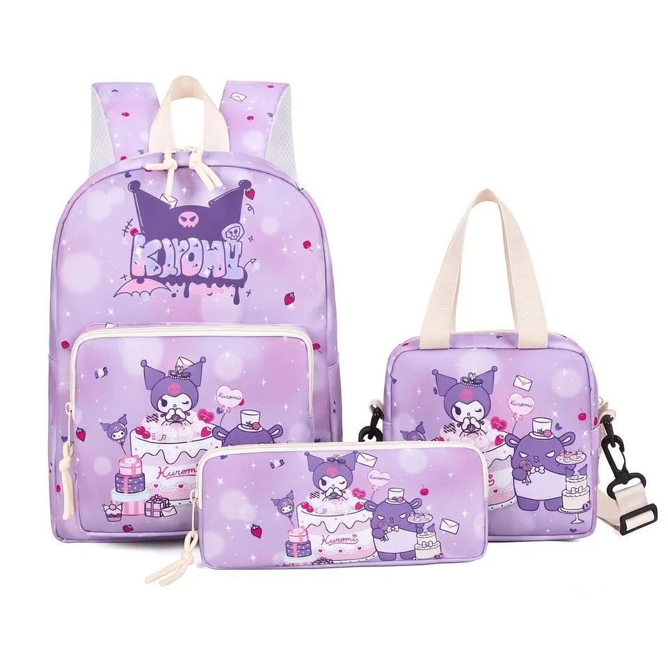 Kuromi 3-Piece Backpack Set