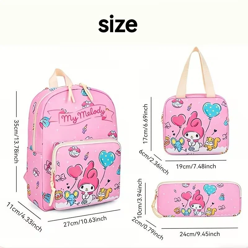 Kuromi 3-Piece Backpack Set - photo 2
