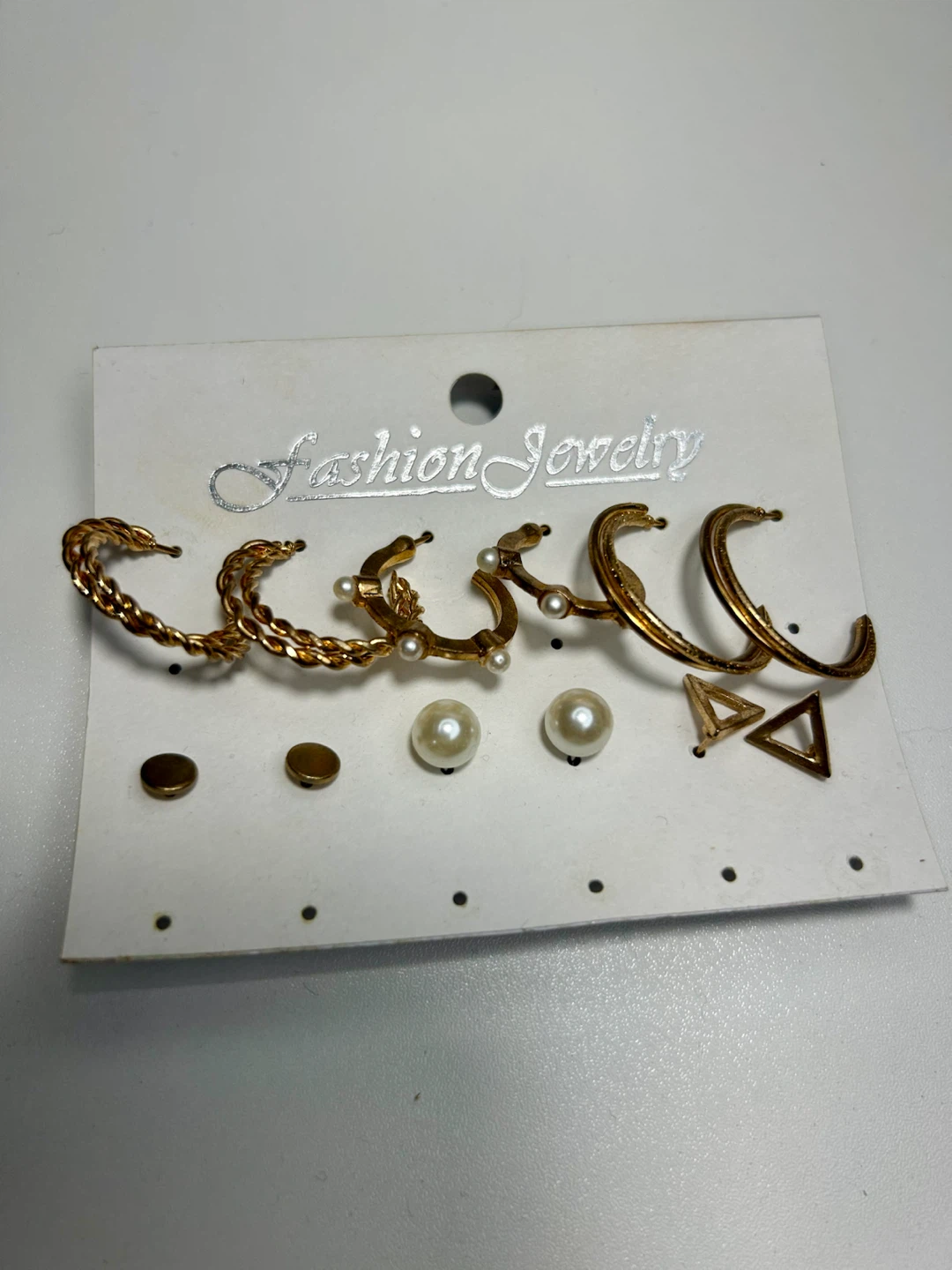 Gold Tone Fashion Jewelry Earring Set