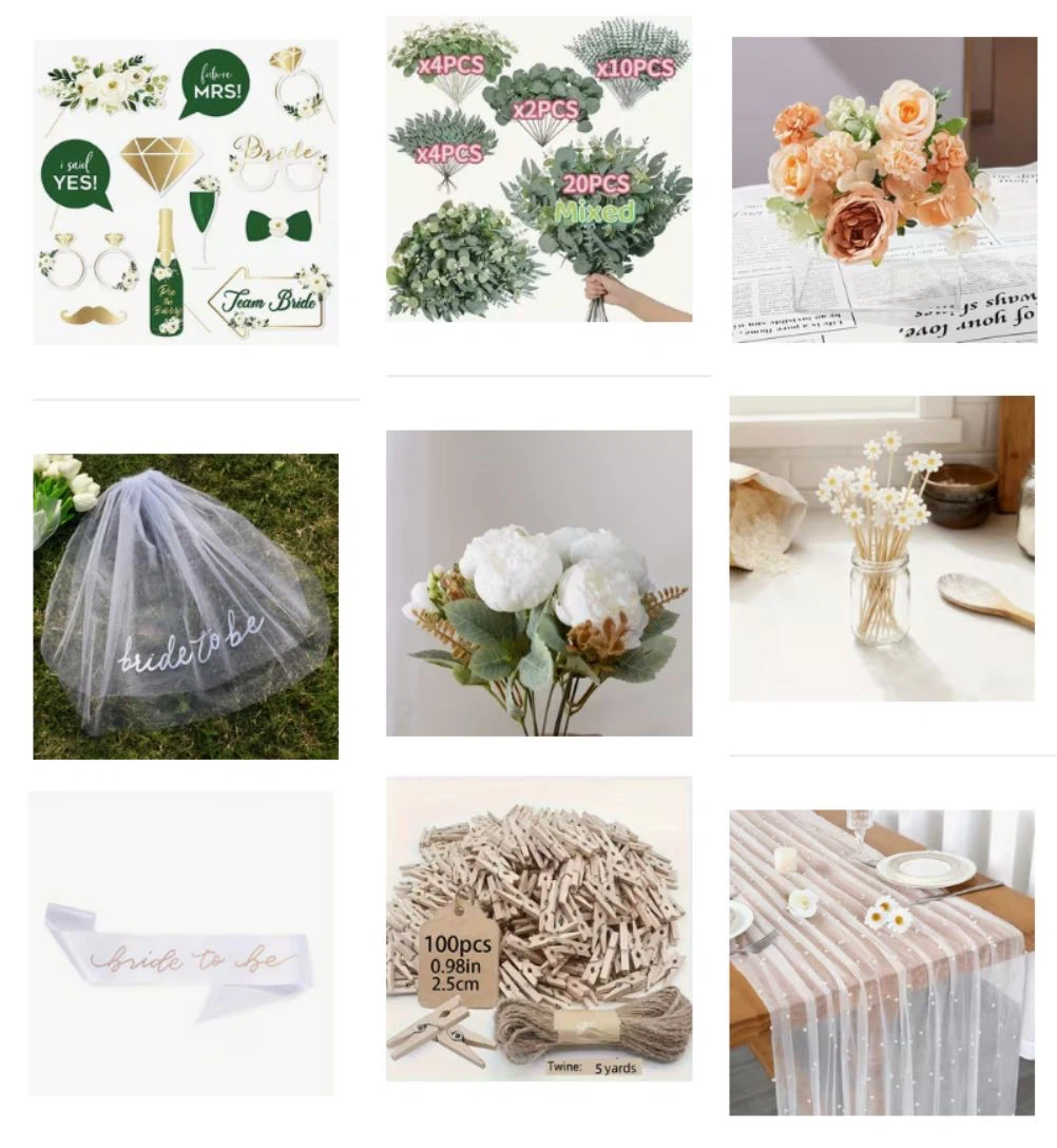 Bridal Shower and Party Props Set