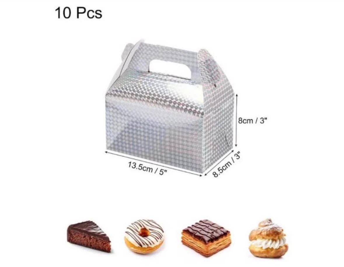 uxcell 10 Pack Iridescent Party Gable Treat Boxes - photo 2