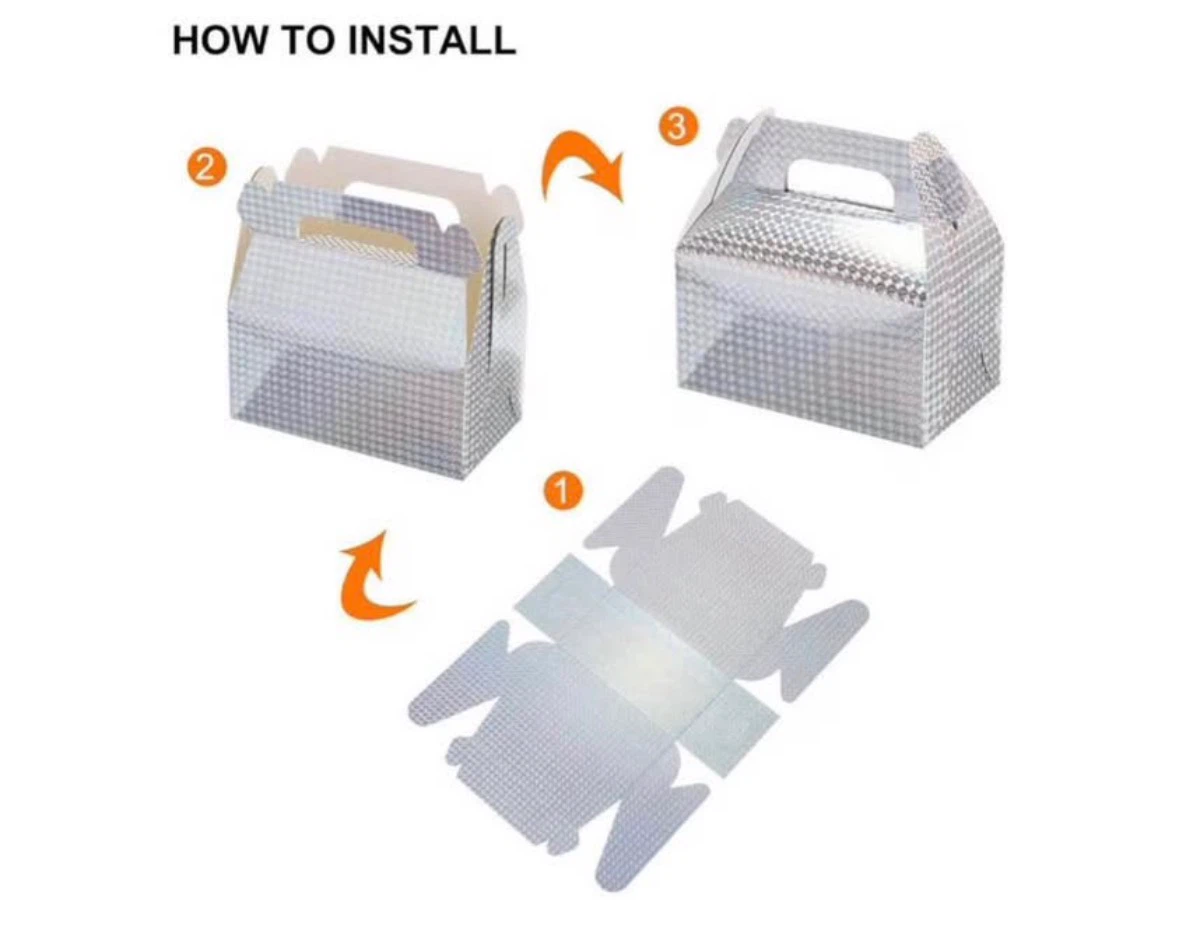 uxcell 10 Pack Iridescent Party Gable Treat Boxes - photo 4