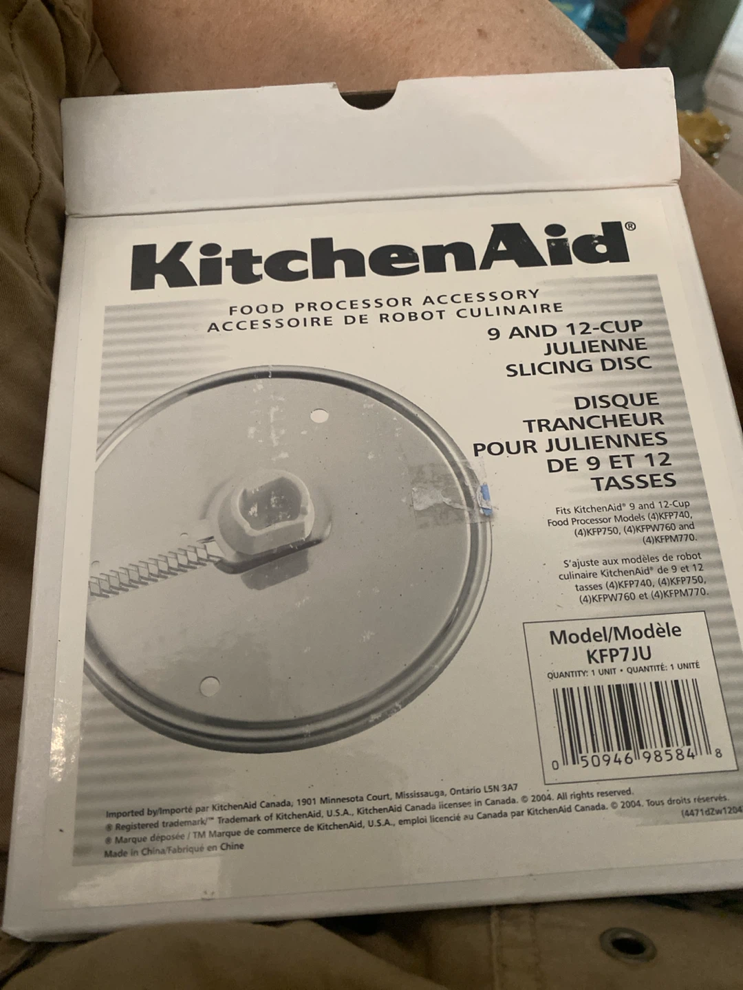 KitchenAid food processor accessory