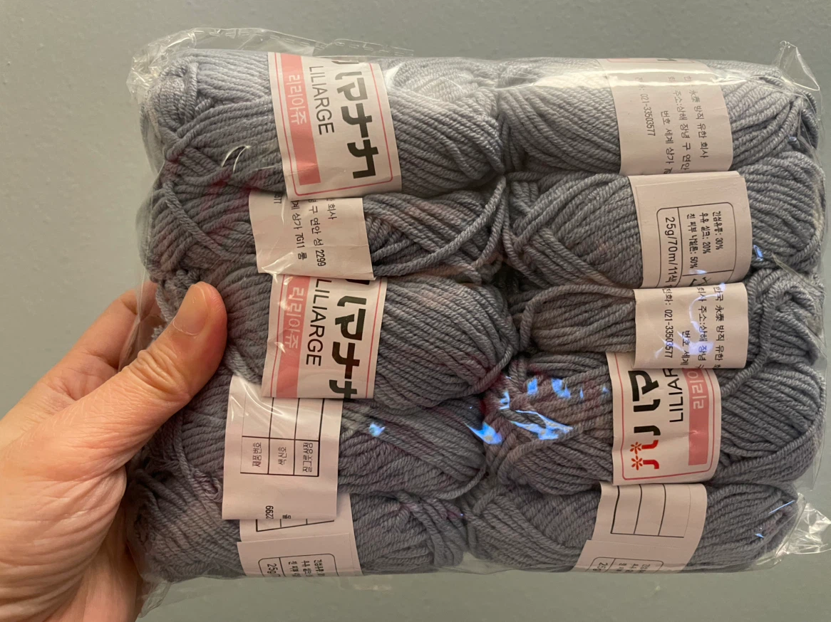 Hamanaka LILIARGE Yarn - Grey
