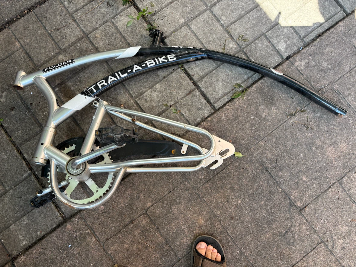 Folder Trail-A-Bike Bicycle Frame