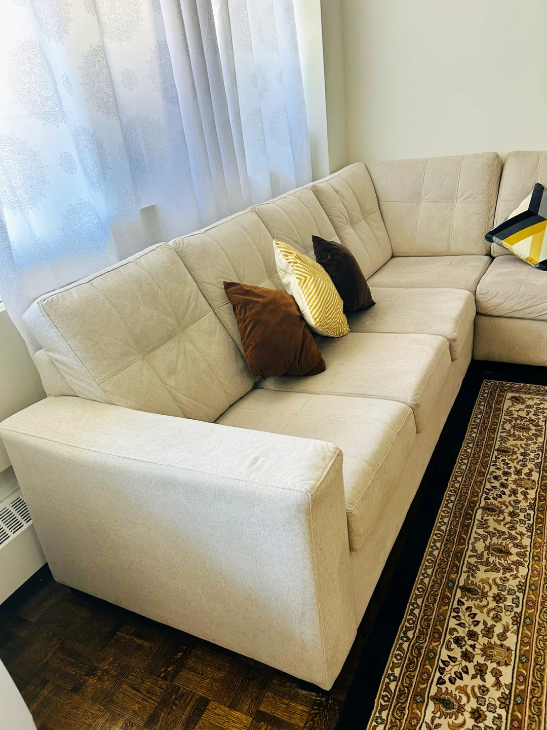 Beige Sectional Sofa - photo 2