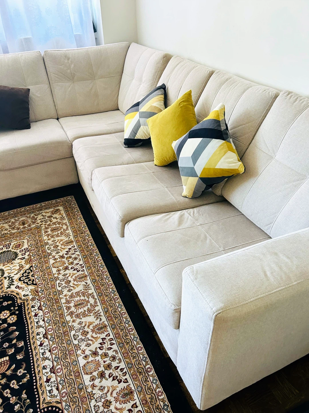 Beige Sectional Sofa - photo 3