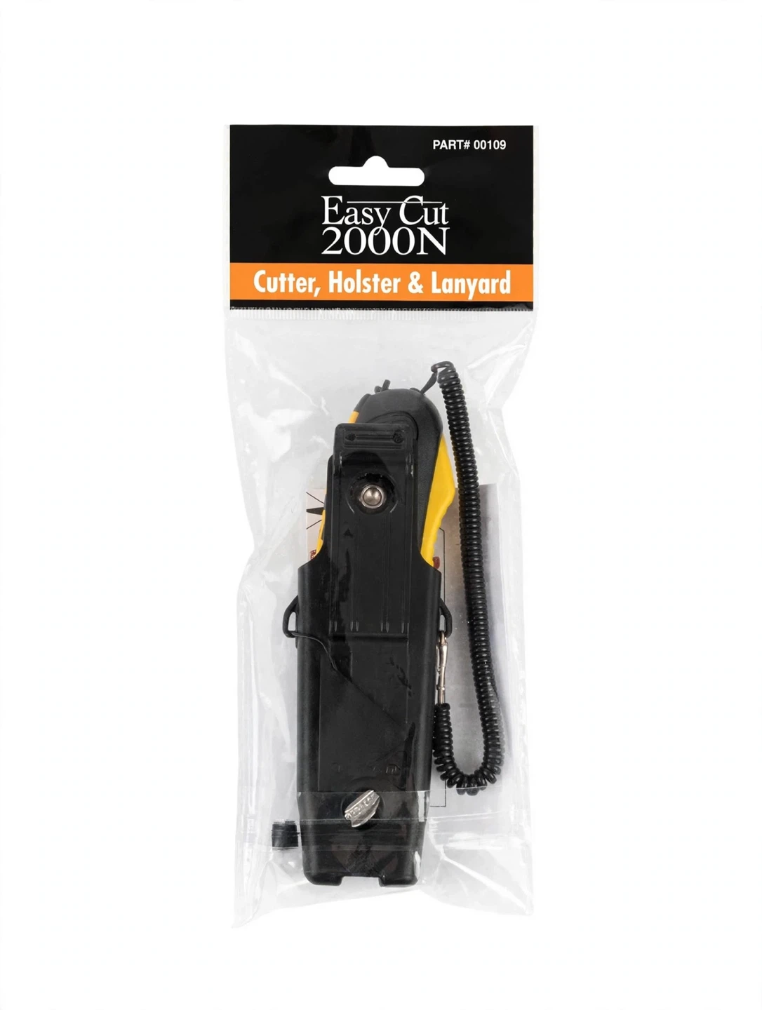 Title: Easy Cut 2000N Safety Cutter with Holster & Lanyard – New