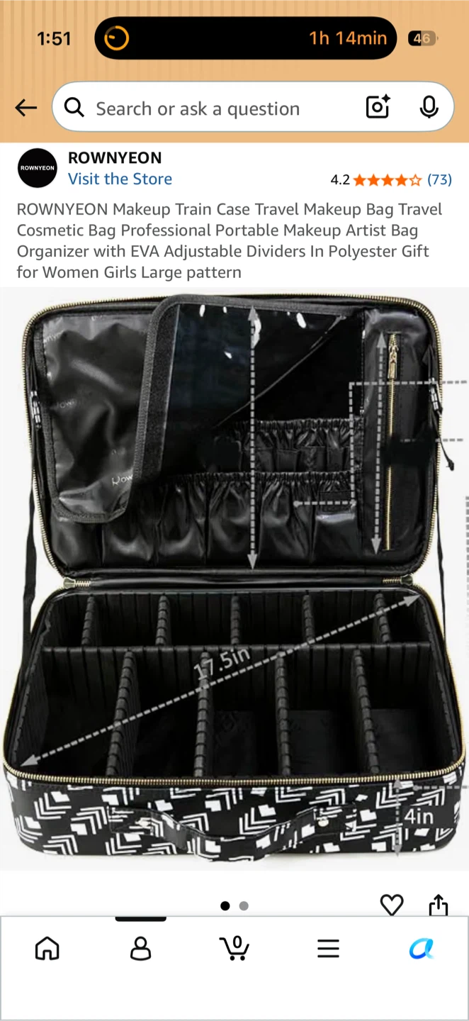 ROWNYEON Case Makeup Bag case - photo 5