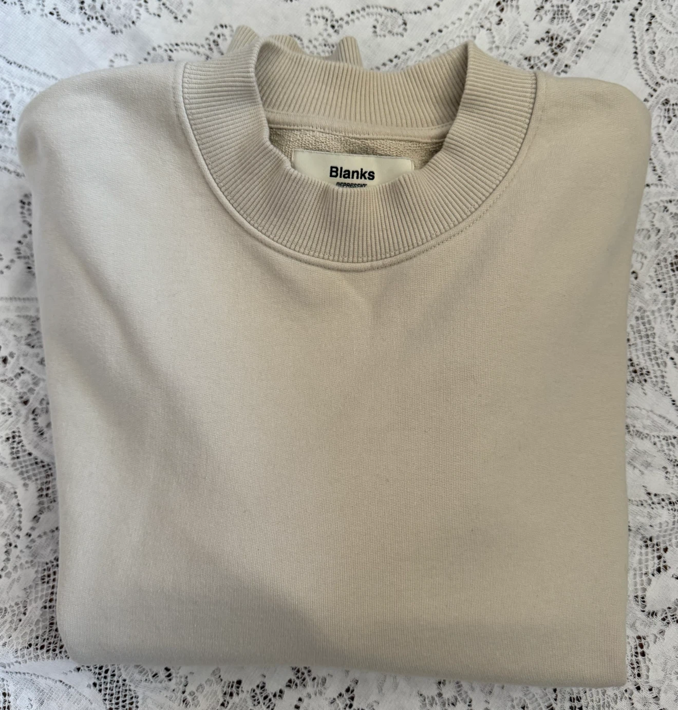 Represent Blank Crewneck Sweater Unisex Size Small Oversized - photo 2