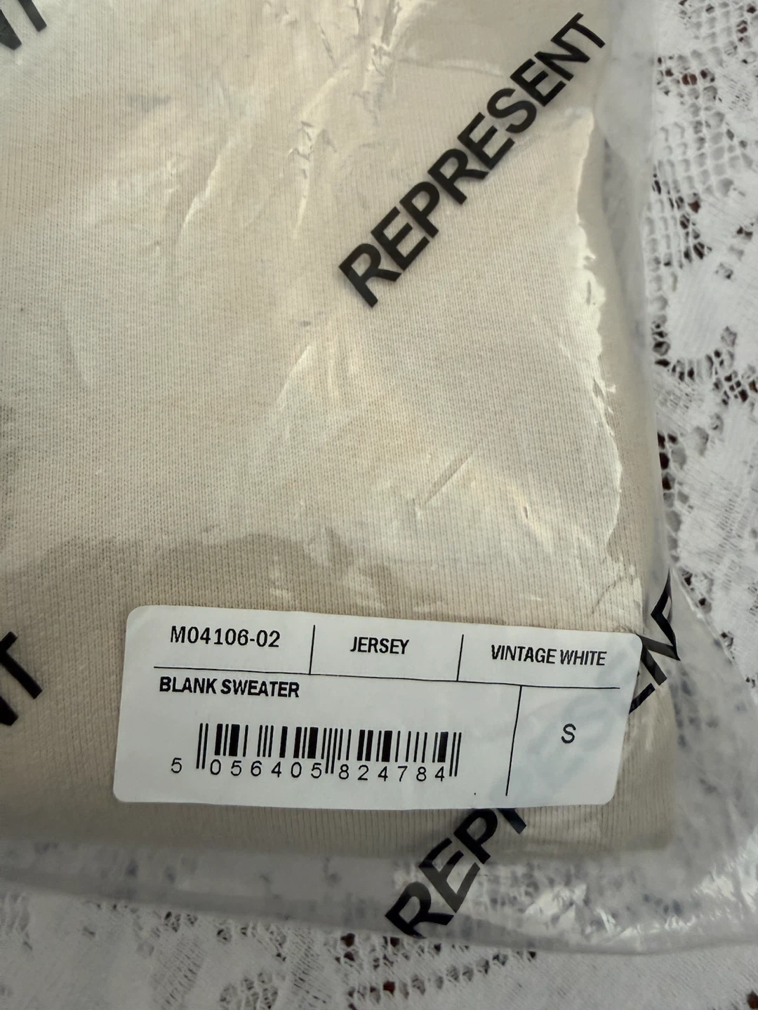 Represent Blank Crewneck Sweater Unisex Size Small Oversized - photo 5