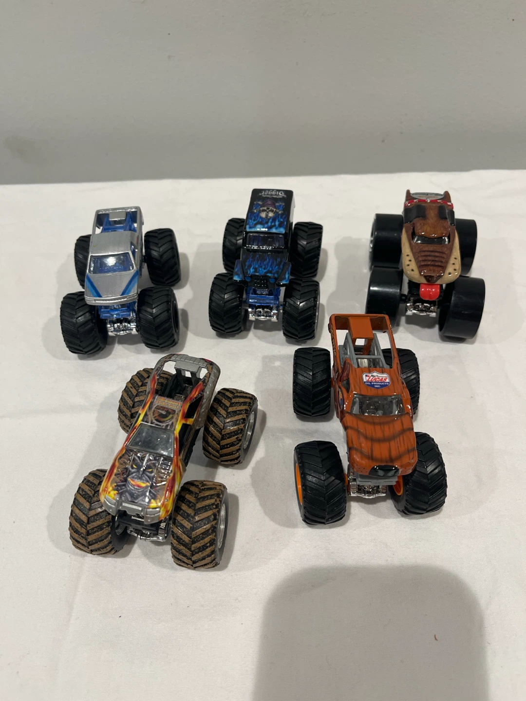 Lot of 5 Monster Truck Toys