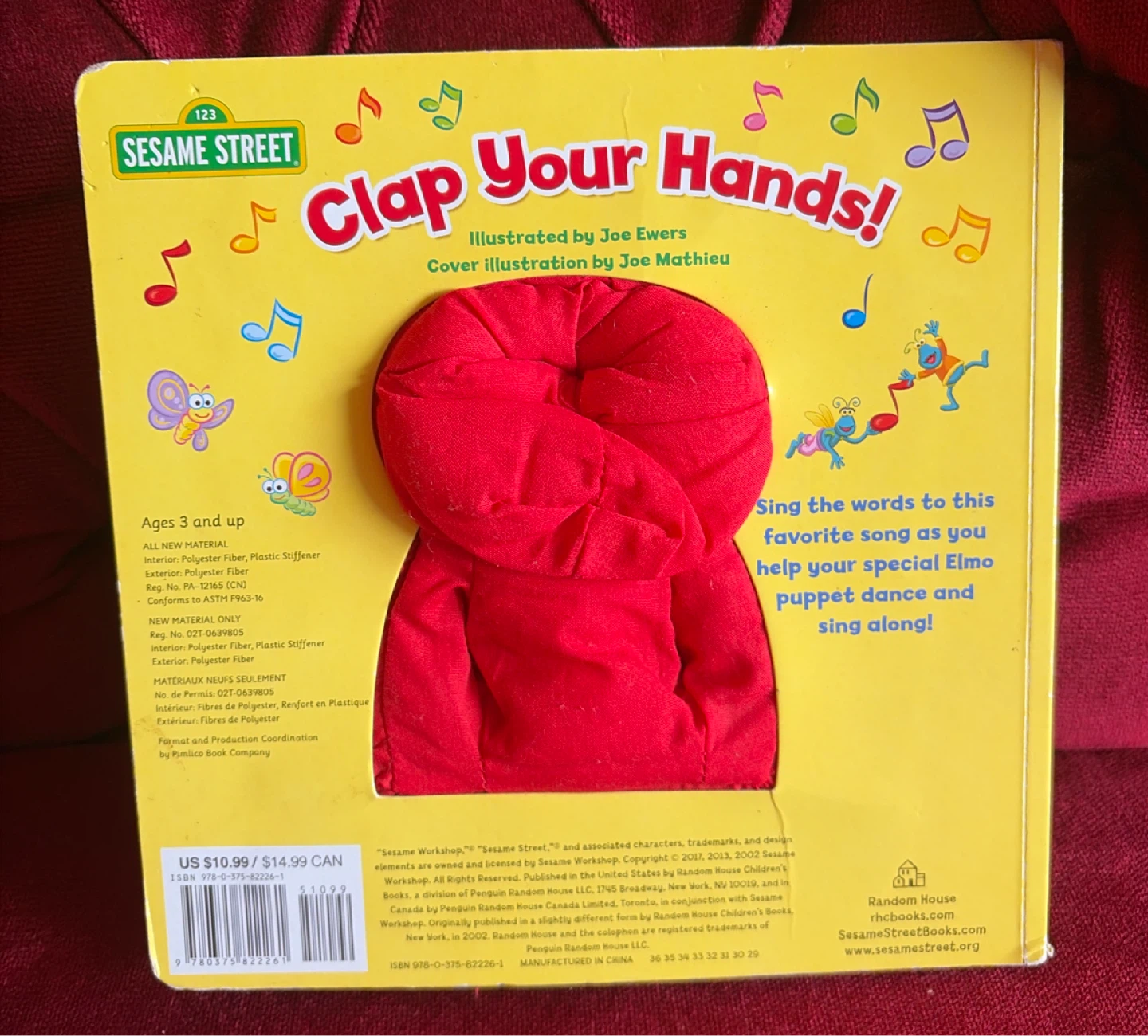 Sesame Street Clap Your Hands! Elmo Puppet Board Book - photo 2