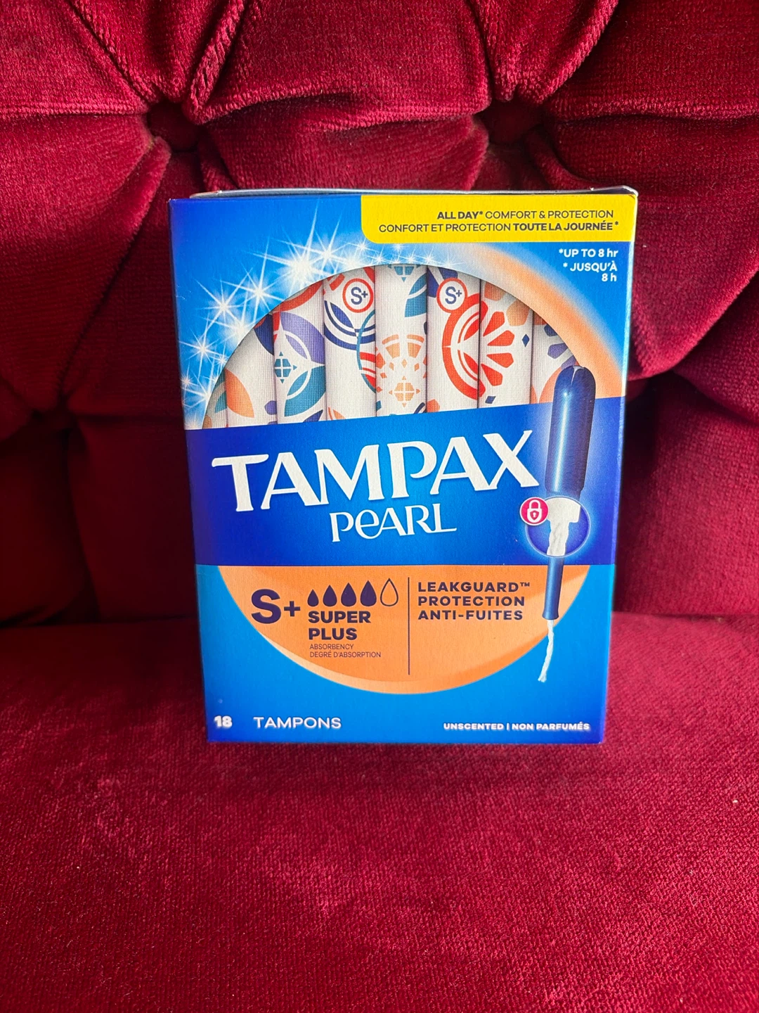 Tampax Pearl Super Plus Tampons, 18 Count
