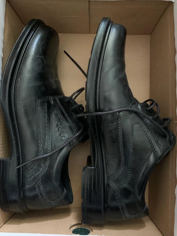 ECCO Black Leather Dress Shoes - photo 2