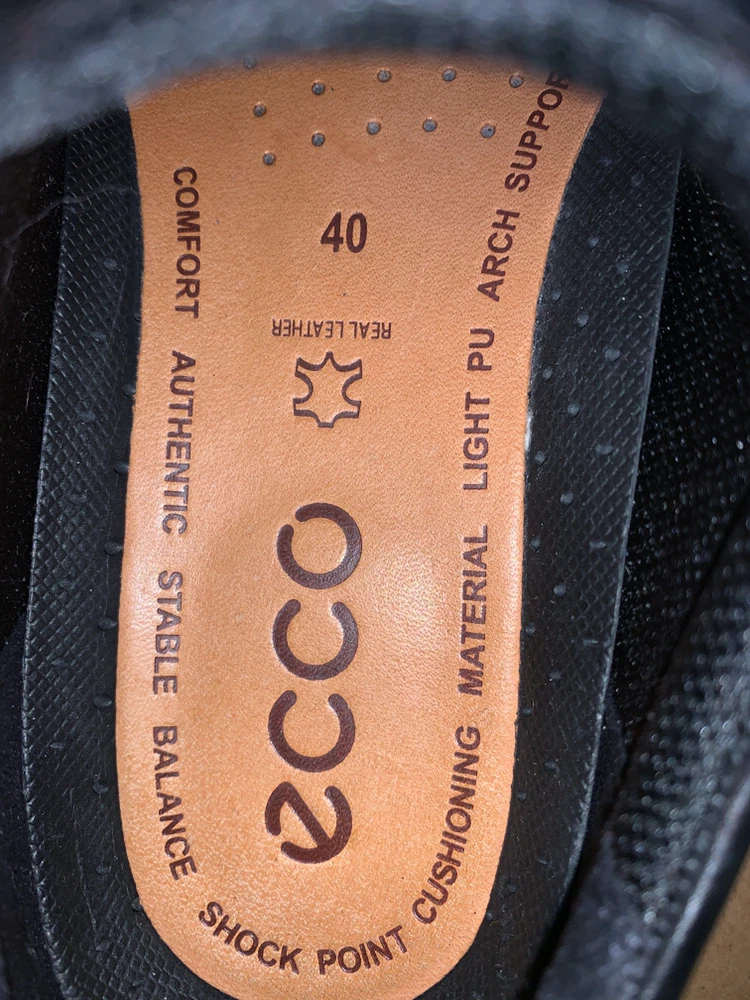 ECCO Black Leather Dress Shoes - photo 5