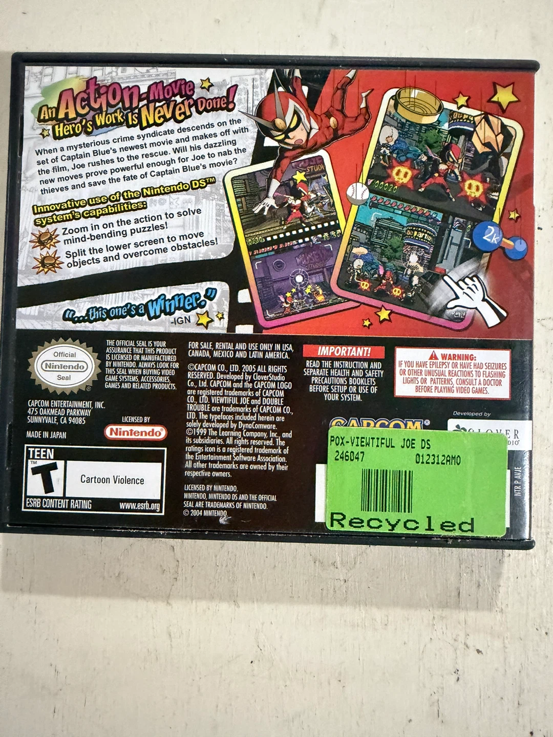 Viewtiful Joe: Double Trouble! (Nintendo DS) - CIB - photo 2