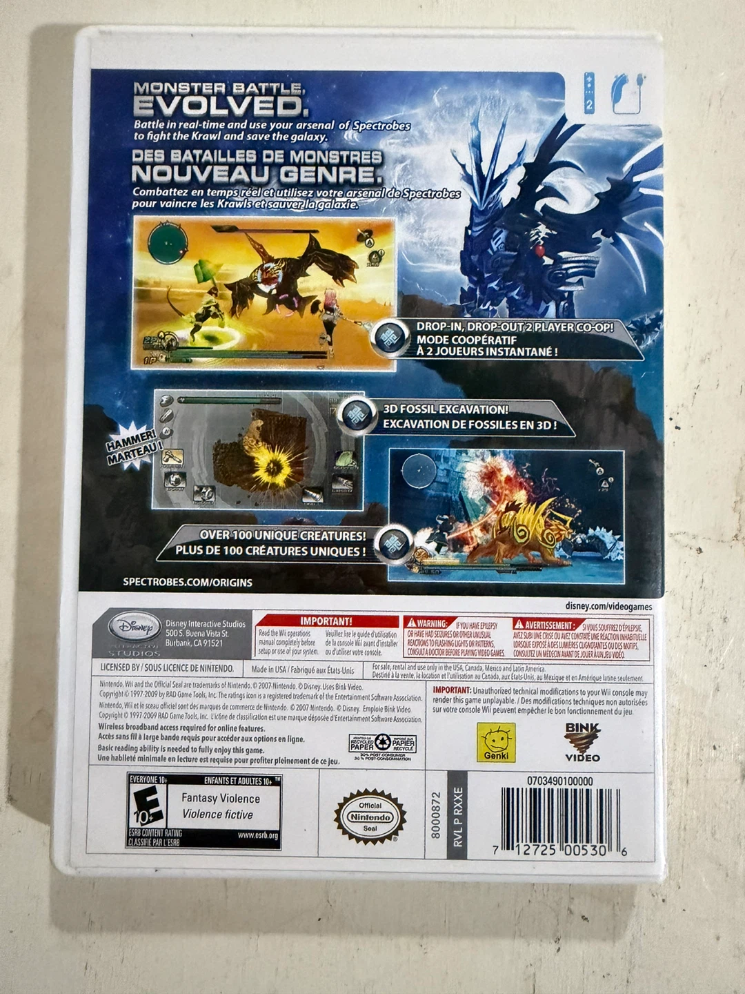 Spectrobes: Origins (Nintendo Wii) - Game & Case Tested - photo 3