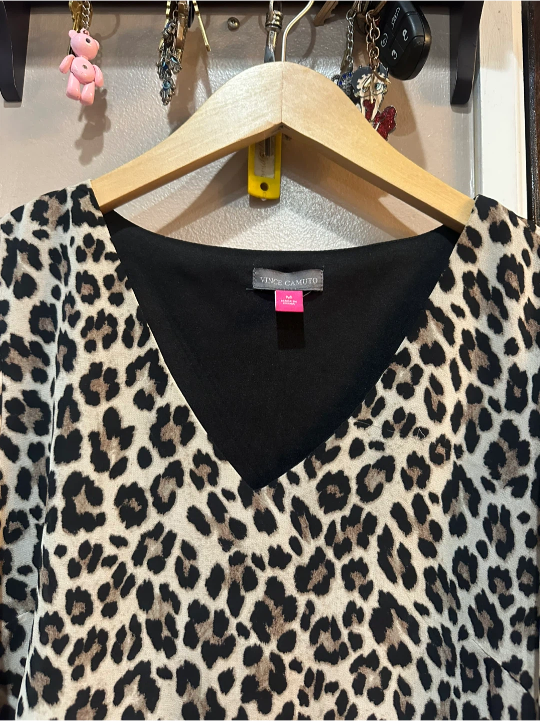 Vince Camuto Leopard Print Blouse - Size M - photo 2