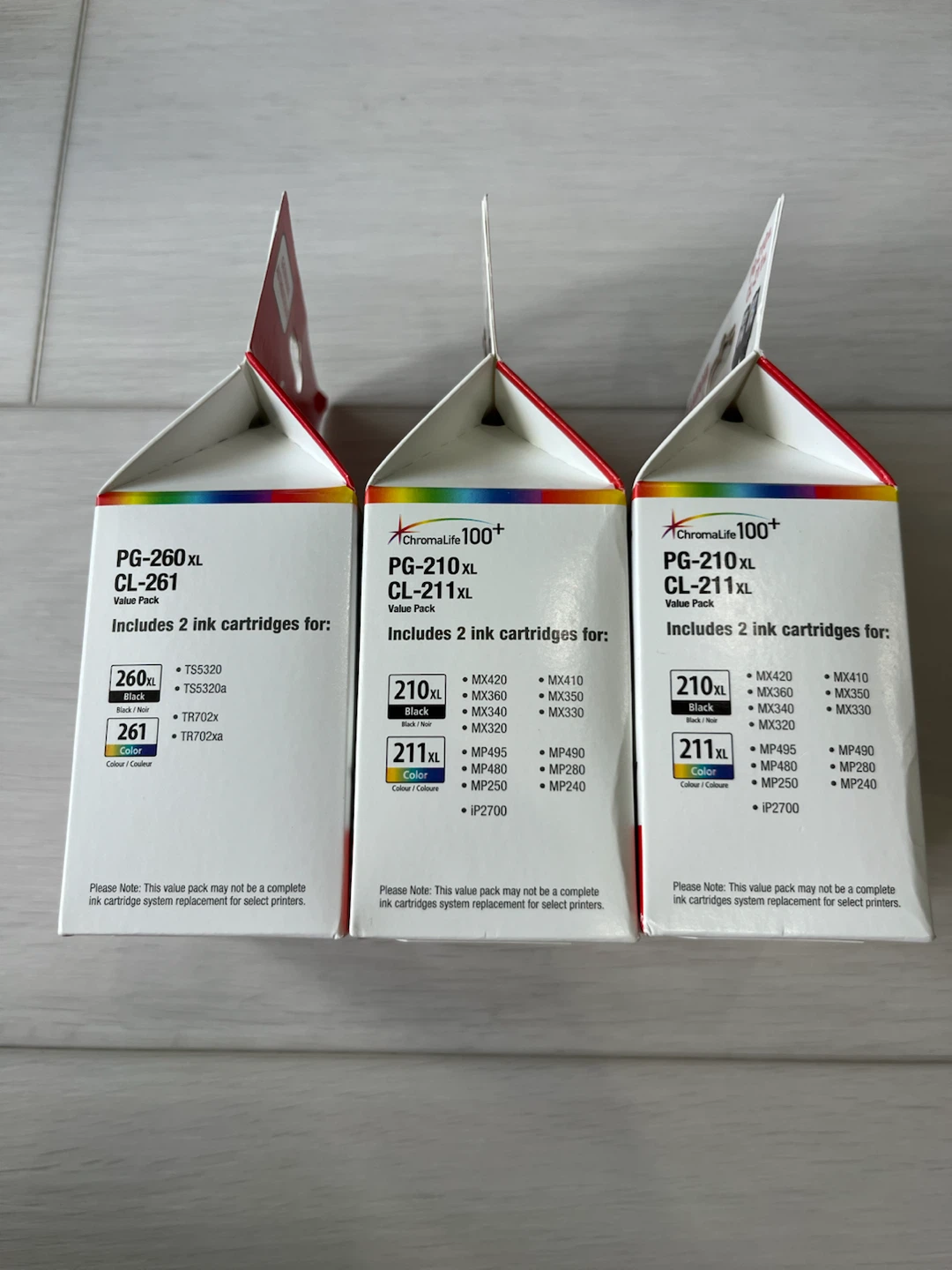 NEW Canon Genuine Ink Cartridges - Colour & Black/White - photo 2