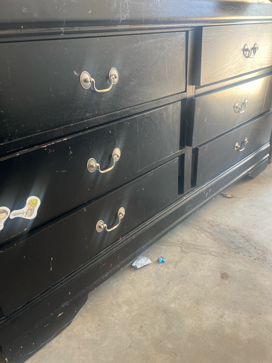 Black Dresser with 5 Drawers - photo 2