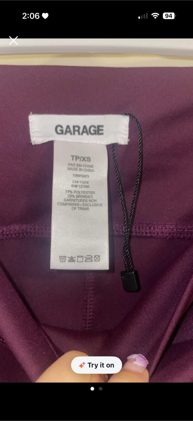 never worn Garage Bell Bottom Pants
