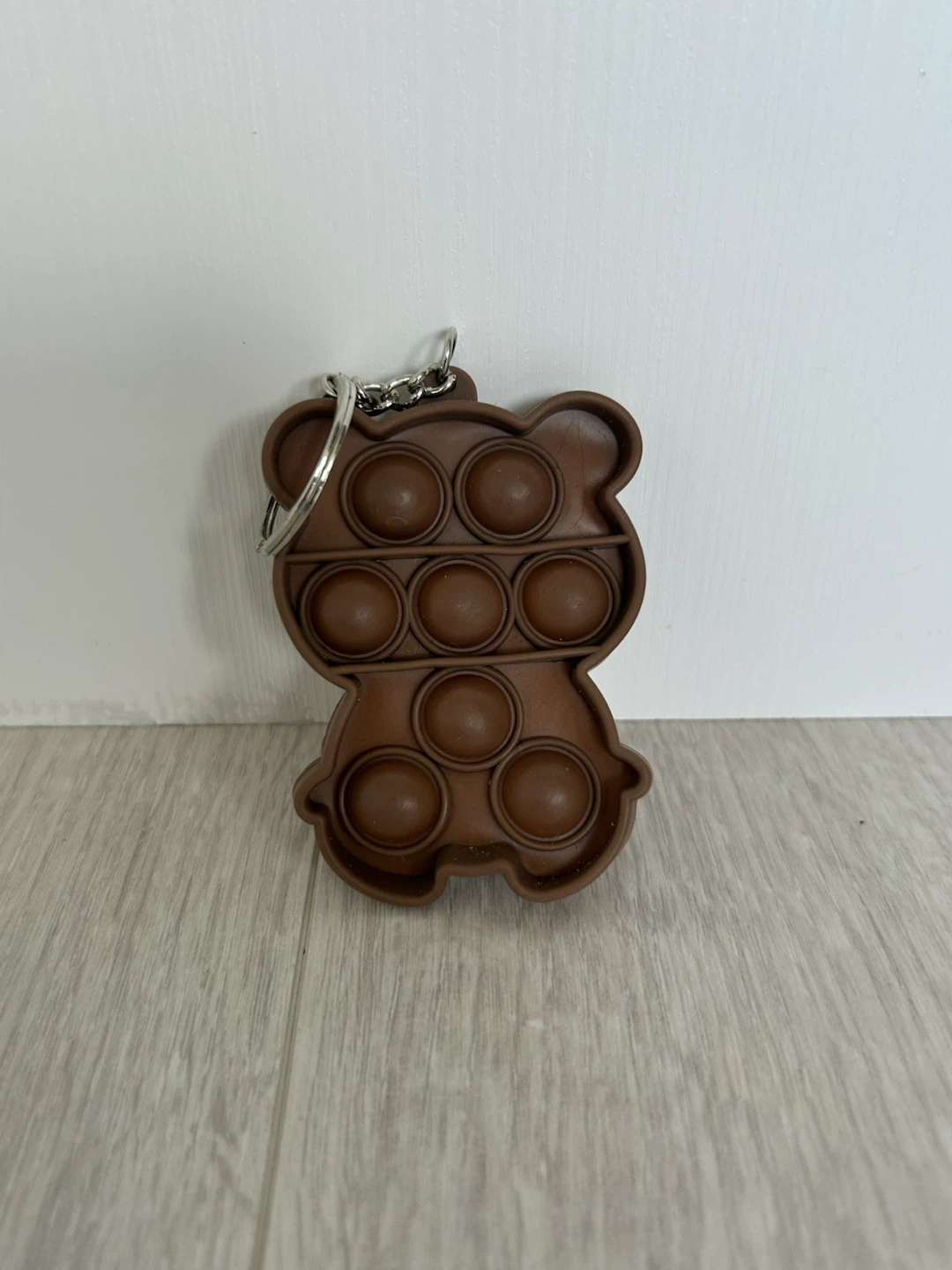 Brown Bear Pop-It Keychain