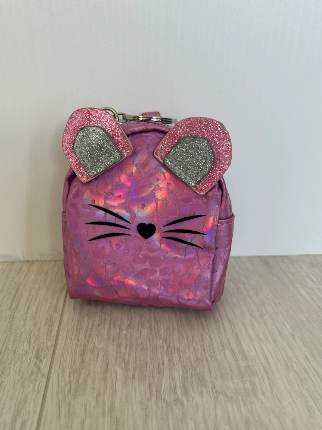 Pink Animal Mini Backpack Keychain