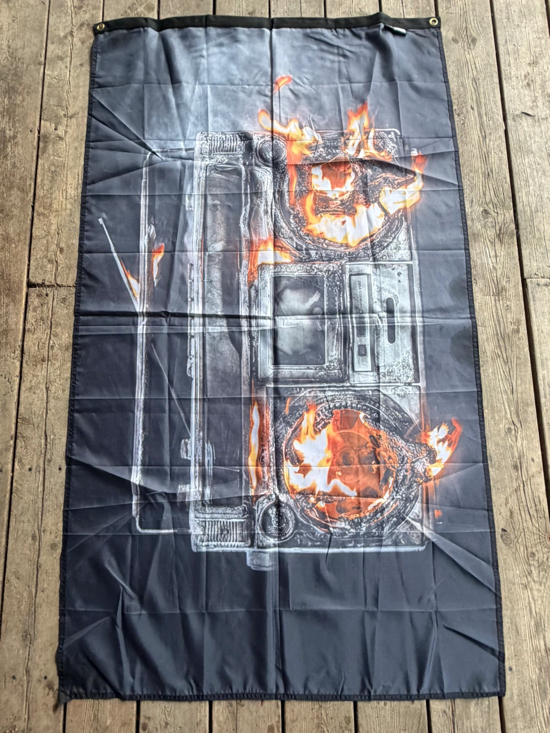 Green Day Revolution Radio Tour Fabric Flag Banner - photo 5