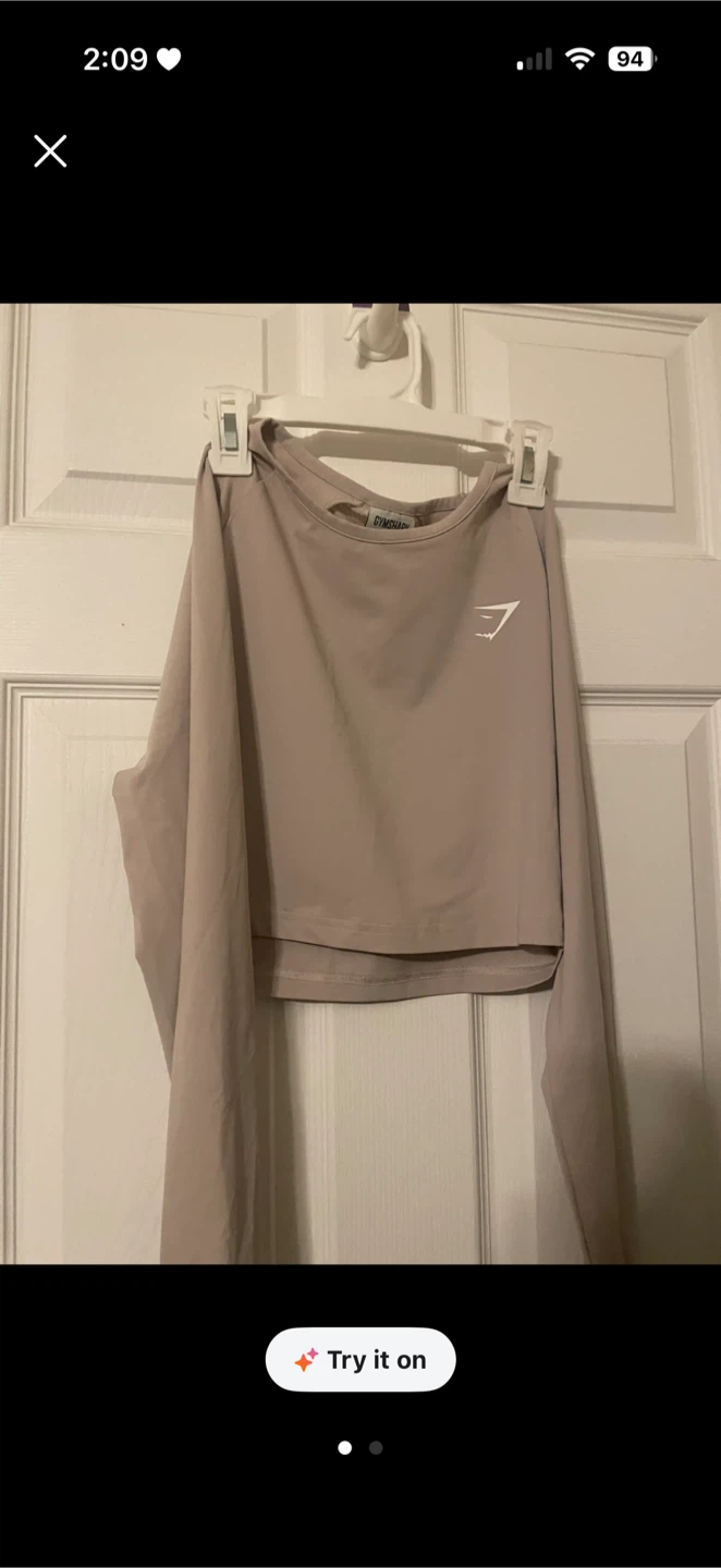 Gymshark Long Sleeve Top Size S