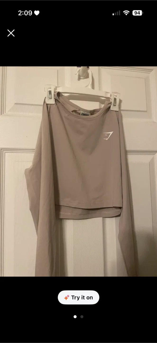 Gymshark Long Sleeve Top Size S