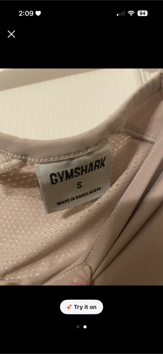 Gymshark Long Sleeve Top Size S - photo 2