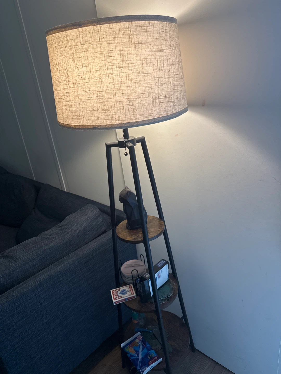 Floor Lamp with Shelves - photo 2