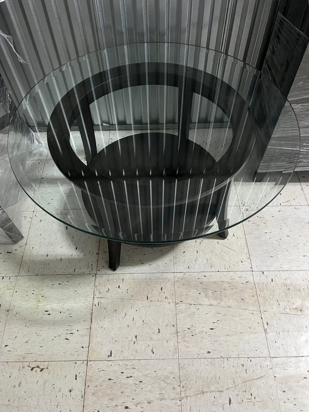 Round Glass Top Center Table