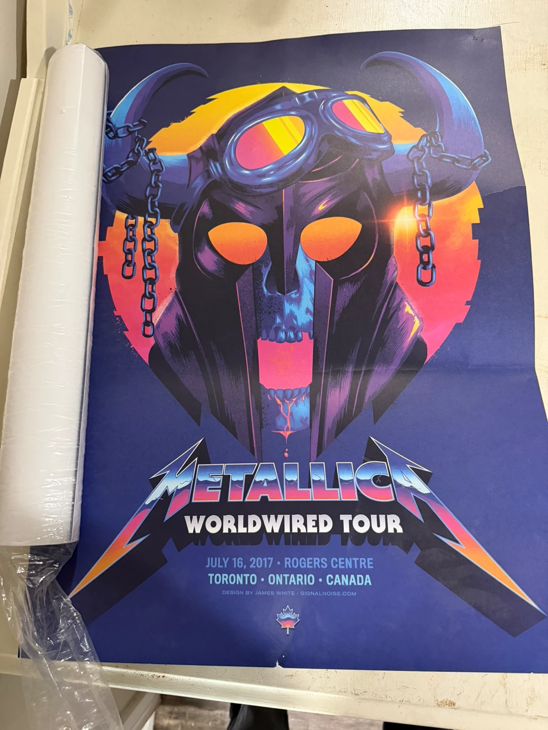 Metallica Toronto 2017 WorldWired Tour Poster James White - photo 2