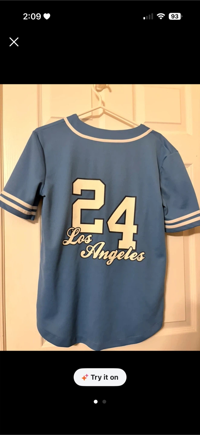 Refuge Baseball Jersey - Blue, Size 10/12