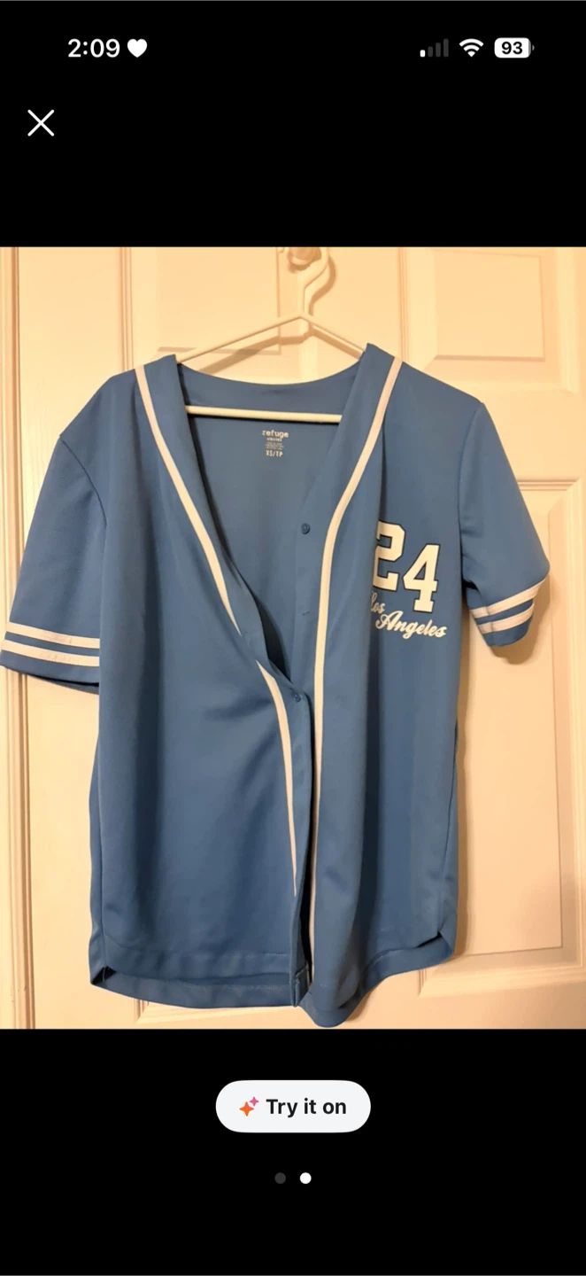 Refuge Baseball Jersey - Blue, Size 10/12 - photo 2