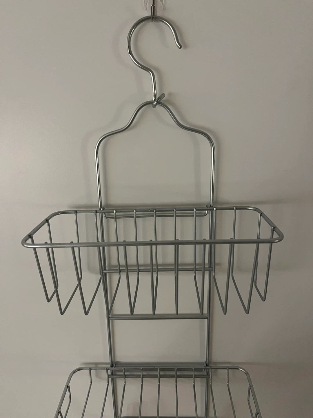 2-Tier Metal Shower Caddy with Hooks - photo 2