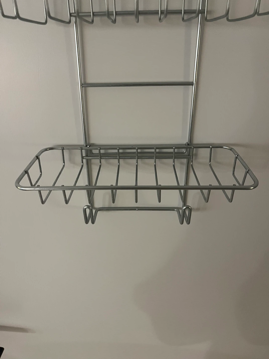 2-Tier Metal Shower Caddy with Hooks - photo 3